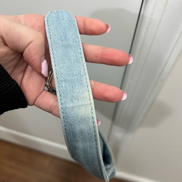 Simon Miller Blue Denim Crystal Mini Sasi Shoulder Bag $375 - Picture 5 of 8